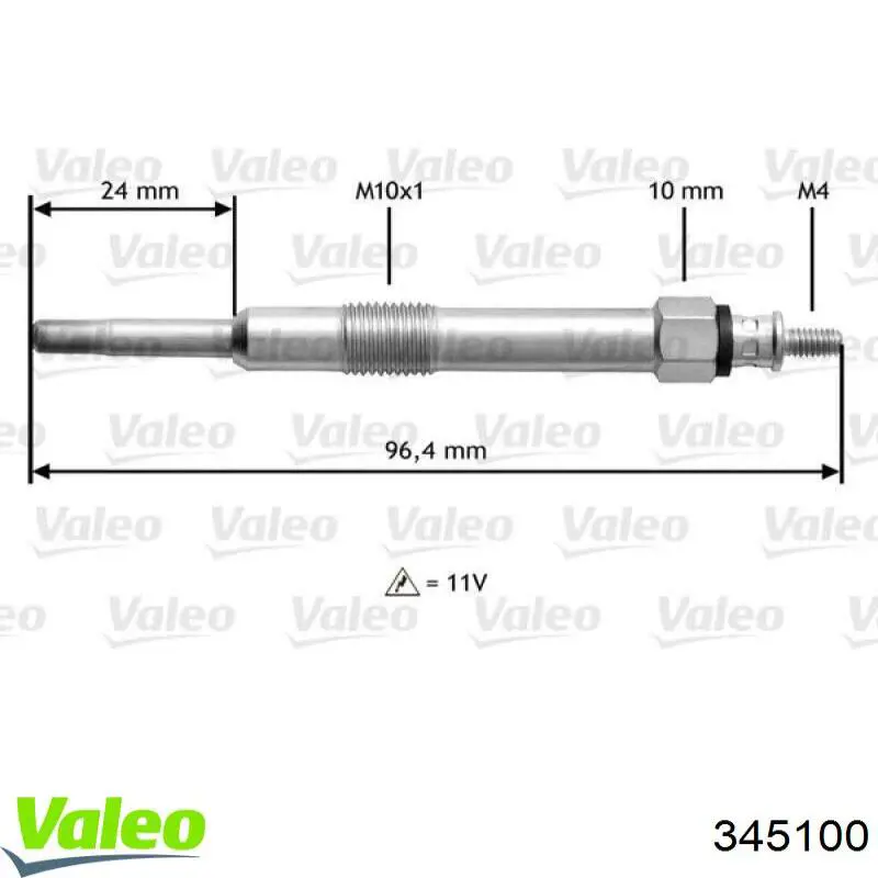 Bujía de precalentamiento Ridex 243G0003