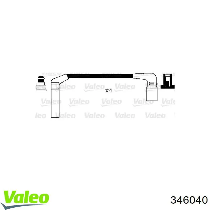 346040 VALEO juego de cables de encendido