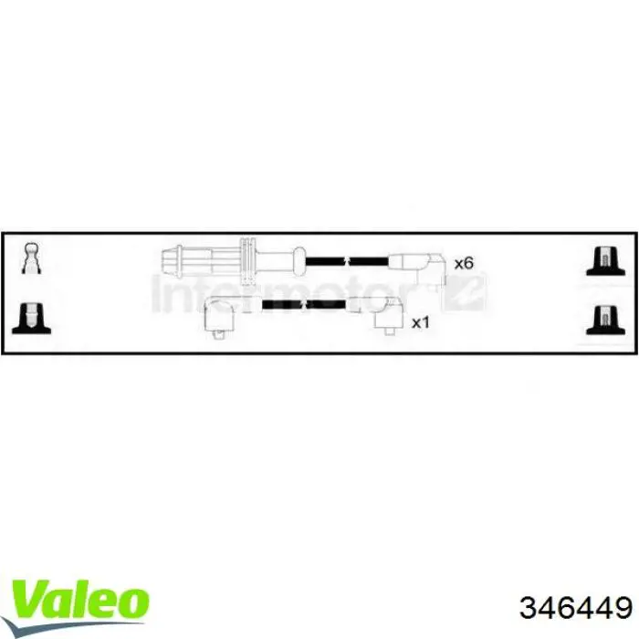 346449 VALEO juego de cables de encendido