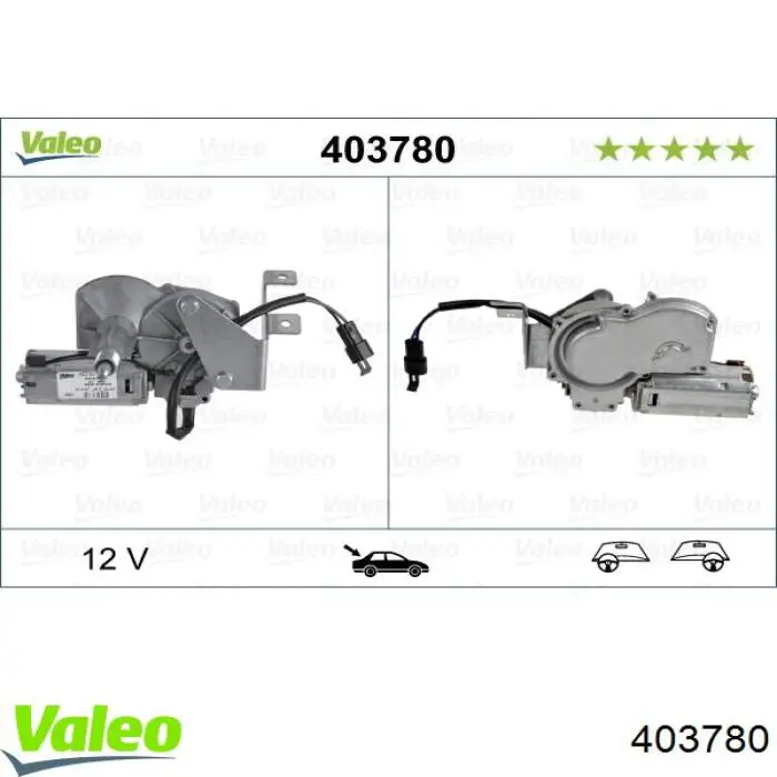 403780 VALEO motor limpiaparabrisas luna trasera