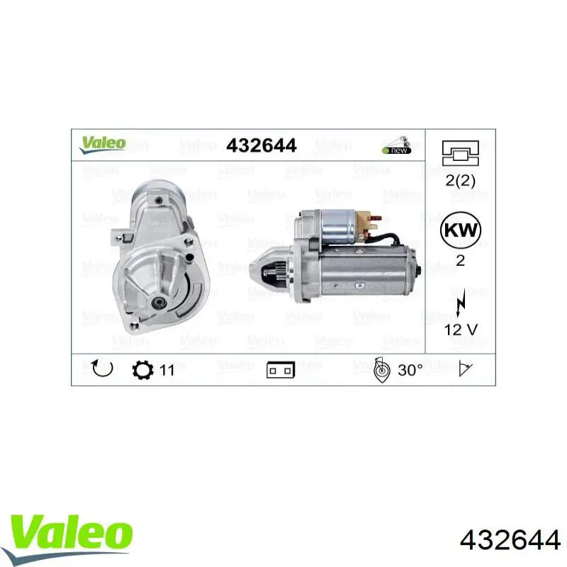 Motor de arranque 938ST11 Startcar