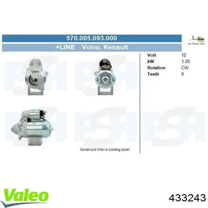 110856 Cargo Arranque motores