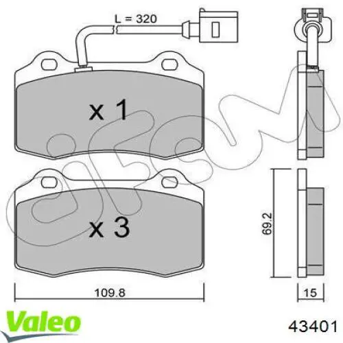 Piloto trasero izquierdo VALEO 43401 precio, desde 70,92 EUR