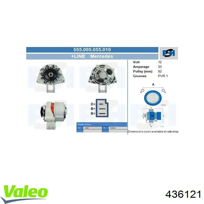 Alternador 101552 Febi