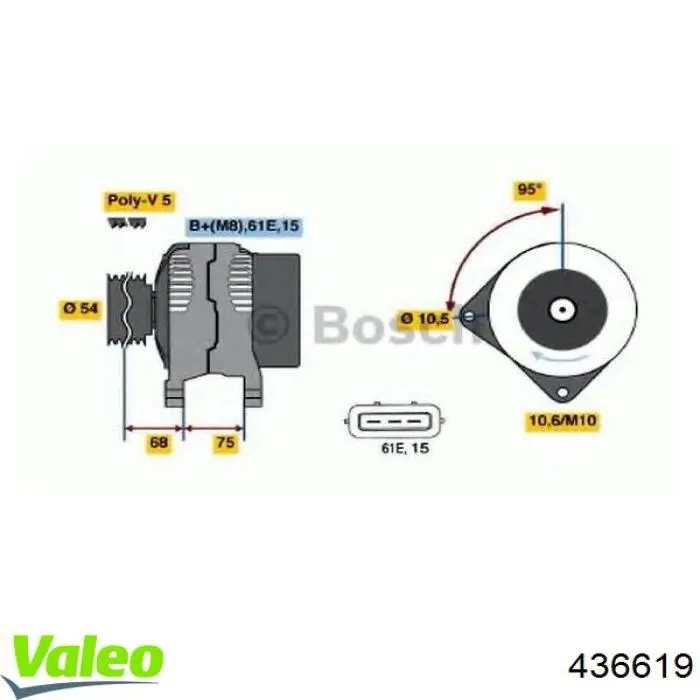 436619 VALEO alternador