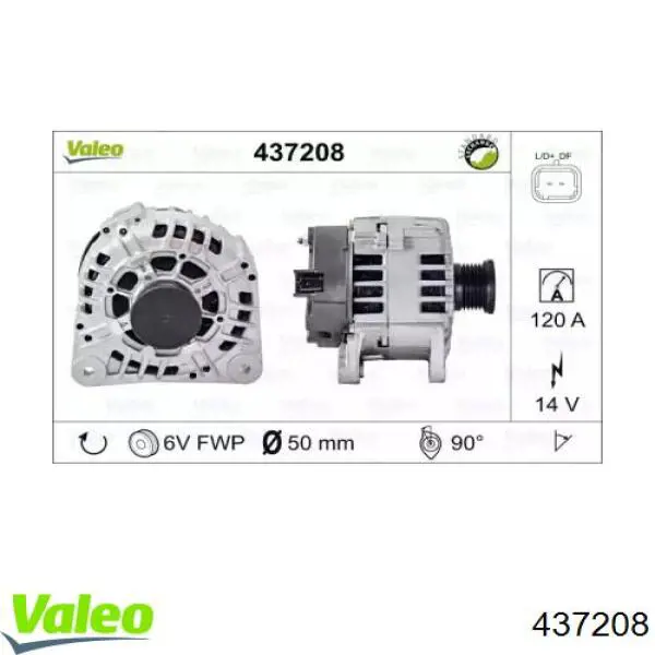 437208 VALEO Alternador de coche