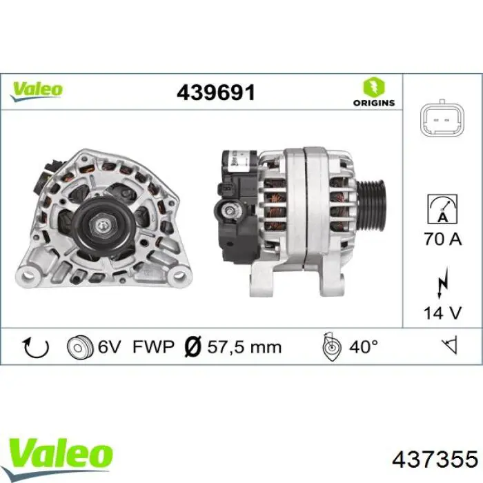 Generador VALEO 437355