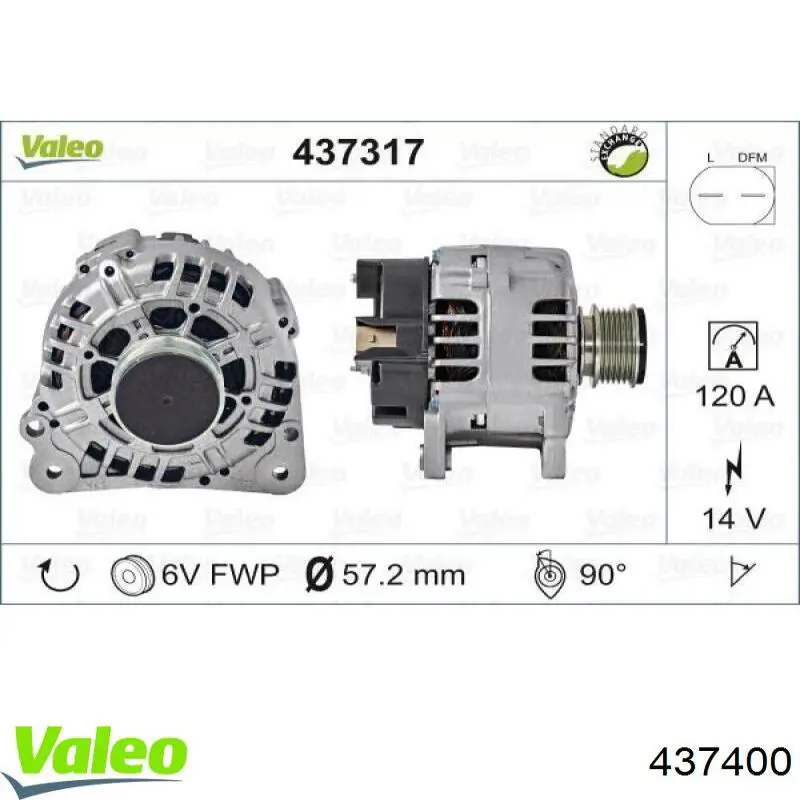 Generador VALEO 437400
