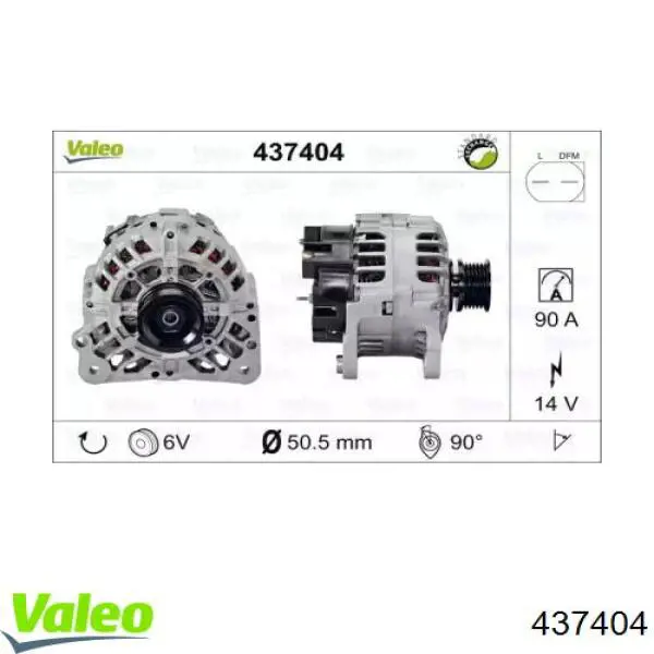 437404 VALEO Alternador de coche