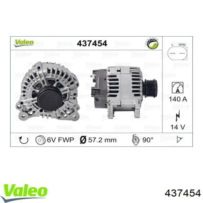 Alternador Volkswagen Caddy 4 SAB, SAJ