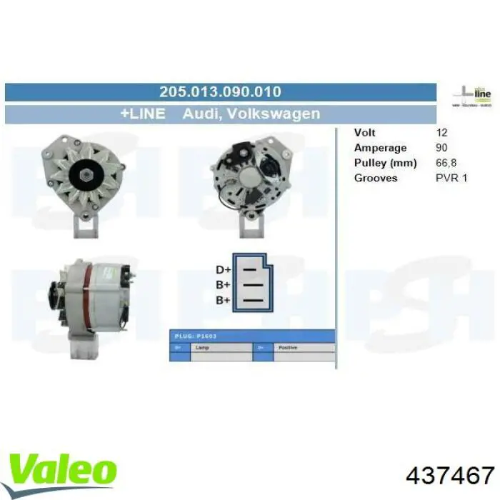 CA1244 HC Parts alternador