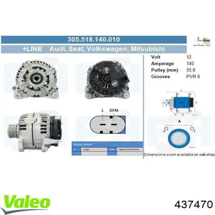Generador VALEO 437470