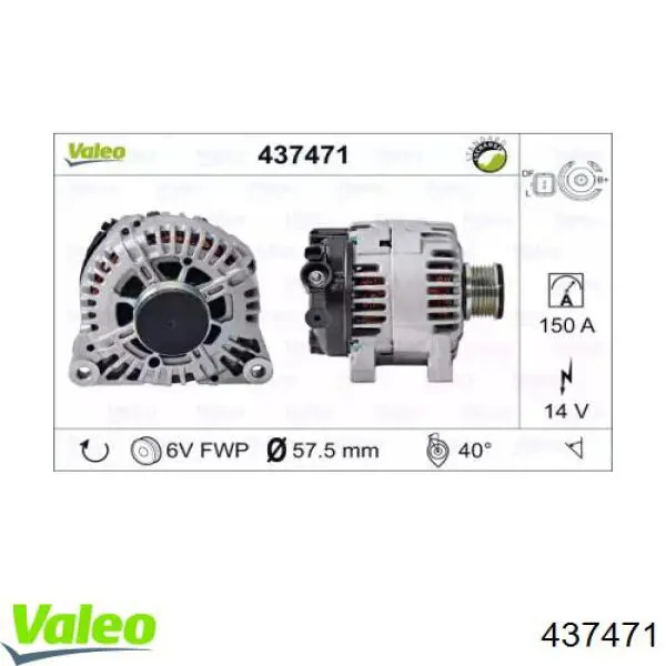 437471 VALEO Alternador de coche