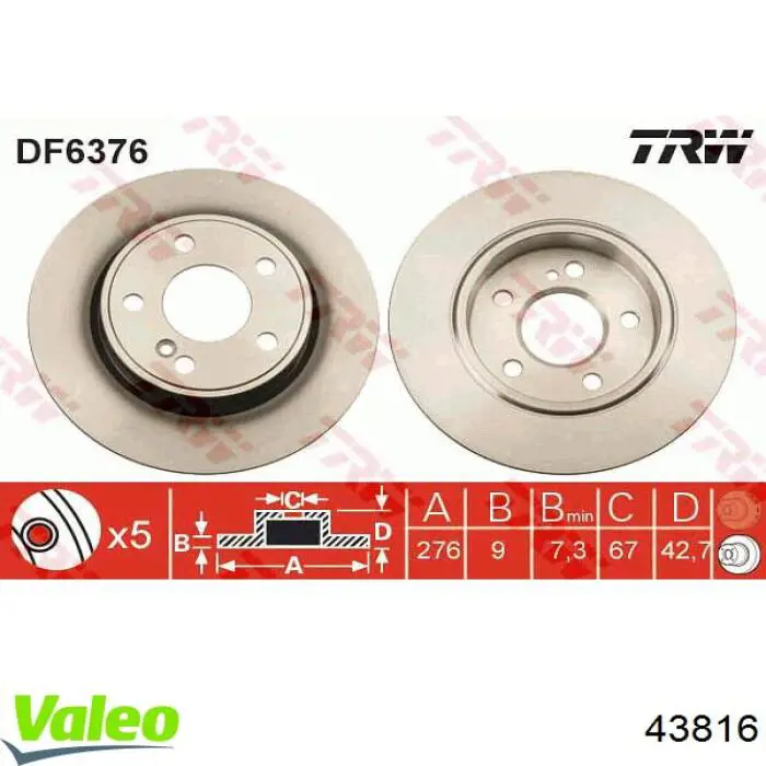 Faro VALEO 43816 precio, desde 107,25 EUR