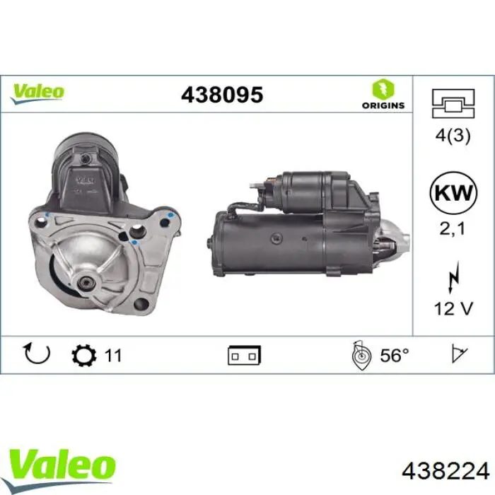 438224 VALEO Arranque motores