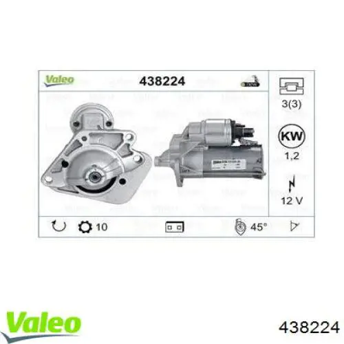 Arrancador VALEO 438224