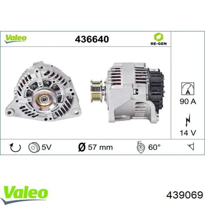 Alternador del motor VAG A13VI156 precio, desde 57,52 EUR