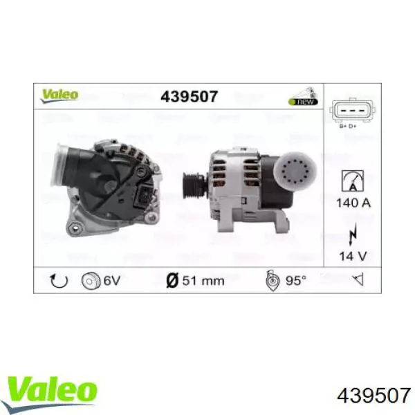 DAN3027 Denso alternador