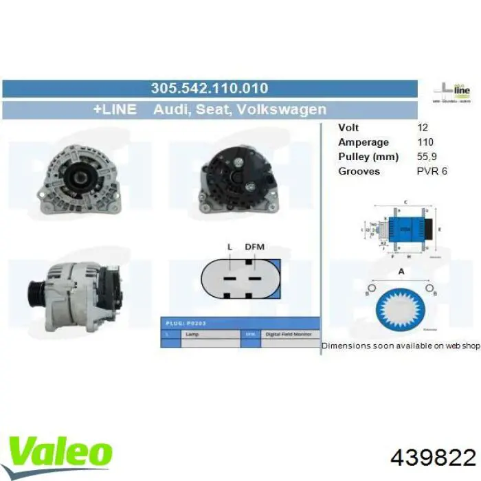 Alternador del motor VAG 124525088 precio, desde 63,89 EUR