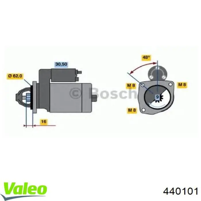 440101 VALEO alternador