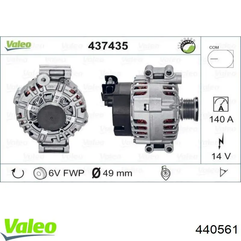 440561 VALEO alternador