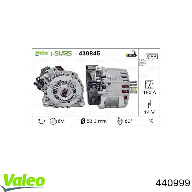 440999 VALEO alternador