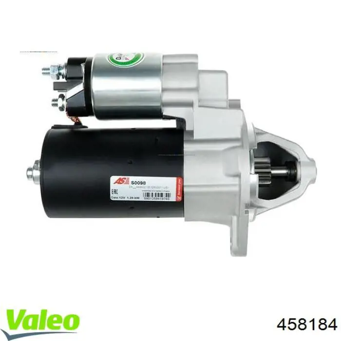 Motor de arranque 458184 VALEO