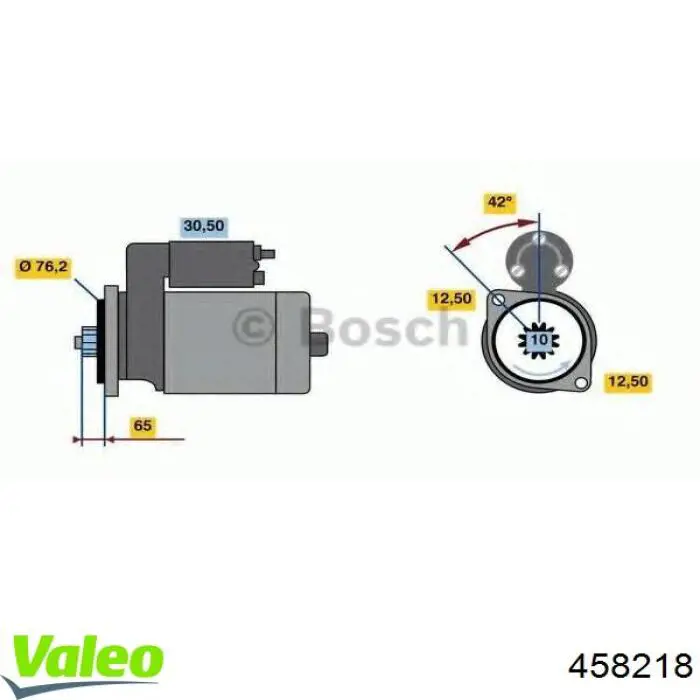 458218 VALEO Arranque motores