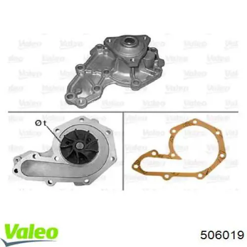 Comprar 506019 VALEO Bomba de agua para motor