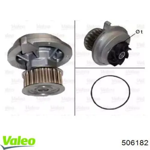 Comprar 506182 VALEO Bomba de agua para motor