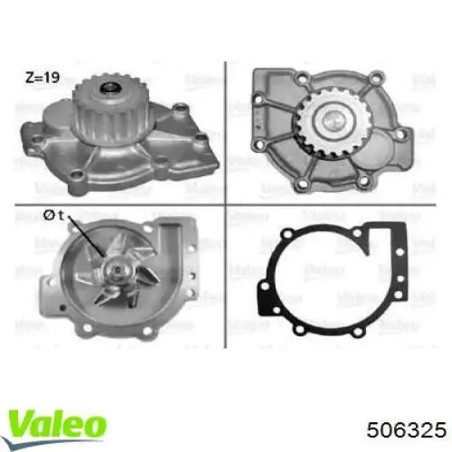 Bombeadora de agua VALEO 506325 precio, desde 47,16 EUR