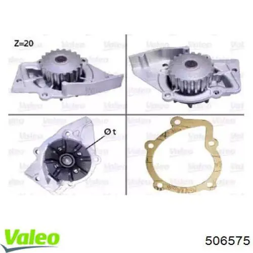 Bomba de agua Peugeot 406 8B
