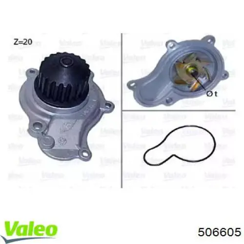 506605 VALEO bomba de agua