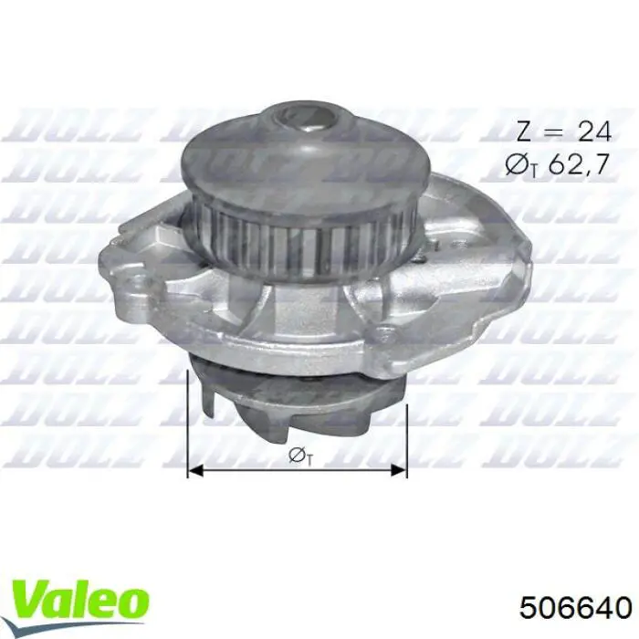 Bombeadora de agua VALEO 506640 precio, desde 37,46 EUR
