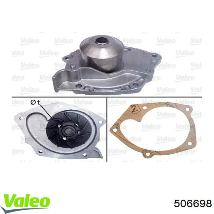 506698 VALEO bomba de agua