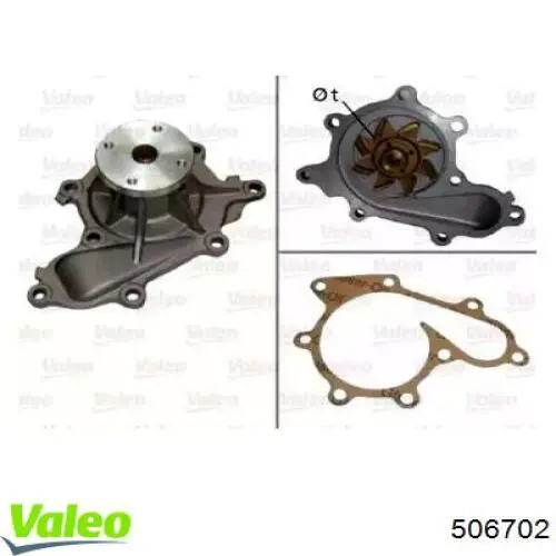Comprar 506702 VALEO Bomba de agua para motor