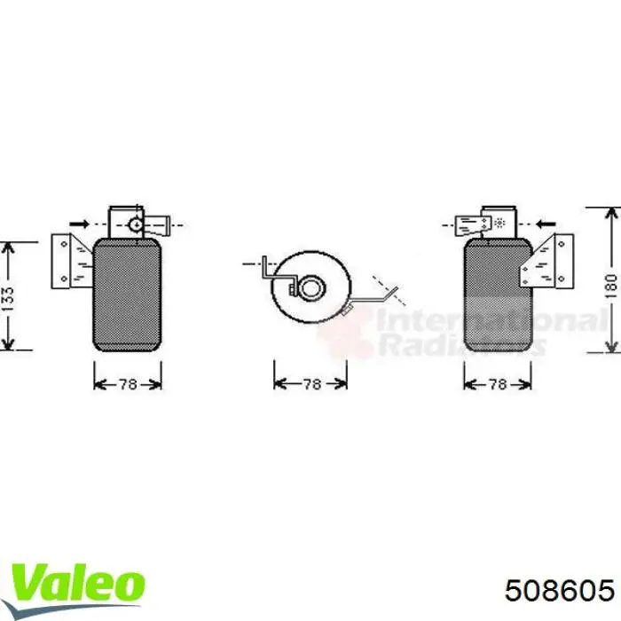 508605 VALEO receptor-secador del aire acondicionado