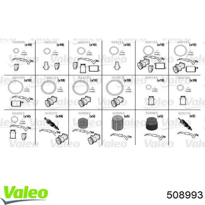 Comprar 508993 VALEO Anillo de sellado de tubería de aire acondicionado