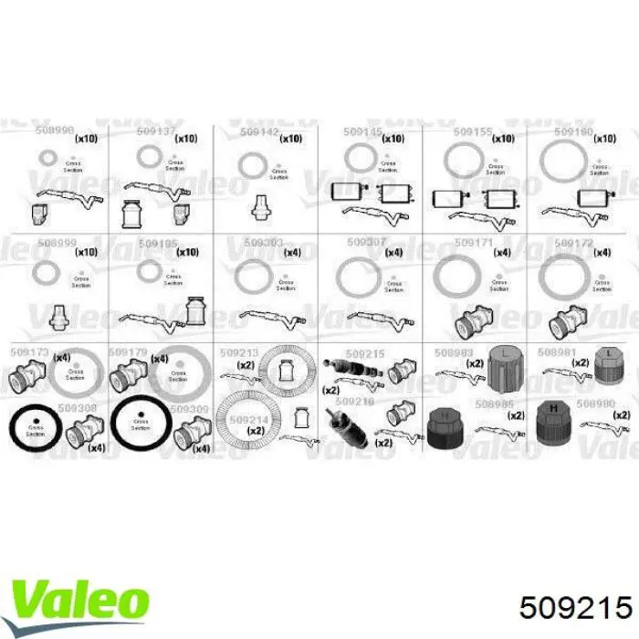 Válvula de carga de aire acondicionado 509215 VALEO