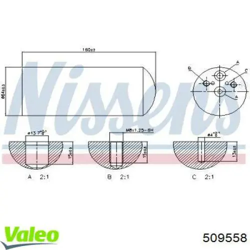 509558 VALEO Filtro deshidratante aire acondicionado
