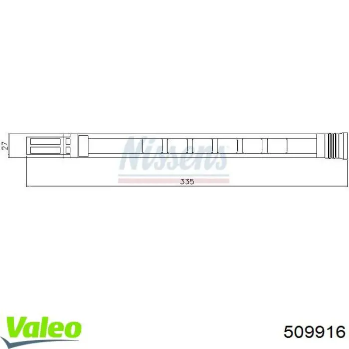 509916 VALEO receptor-secador del aire acondicionado