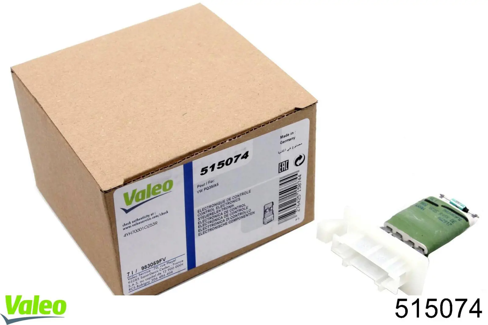 Resistencia de calefacción 515074 VALEO