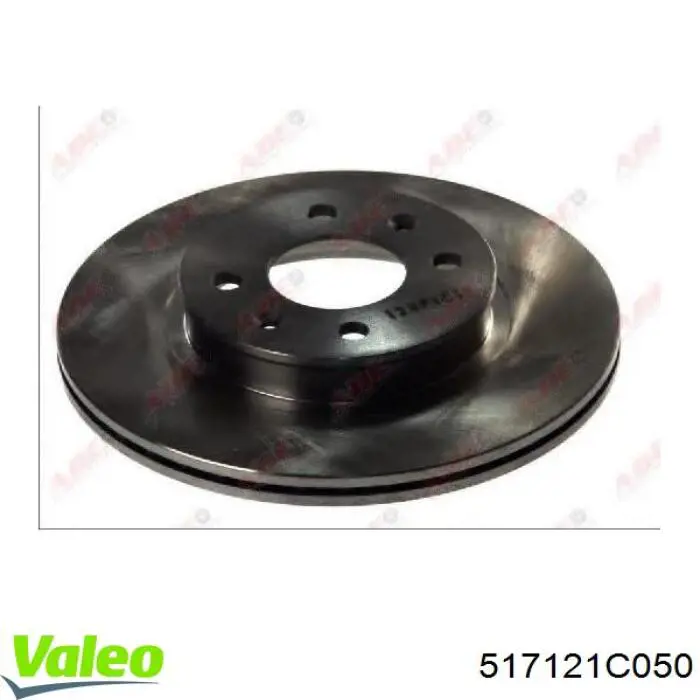 517121C050 VALEO freno de disco delantero