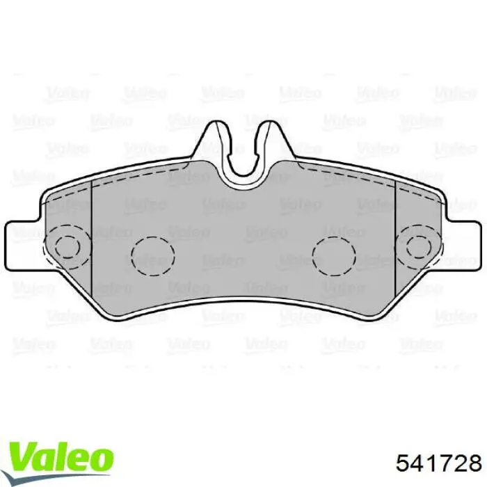 541728 VALEO pastillas de freno traseras