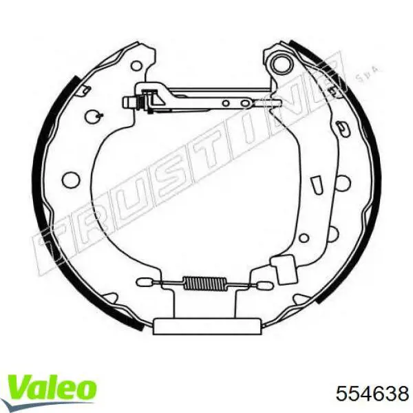 554638 VALEO Kit frenos, disco de tambor, con cilindros, completo 