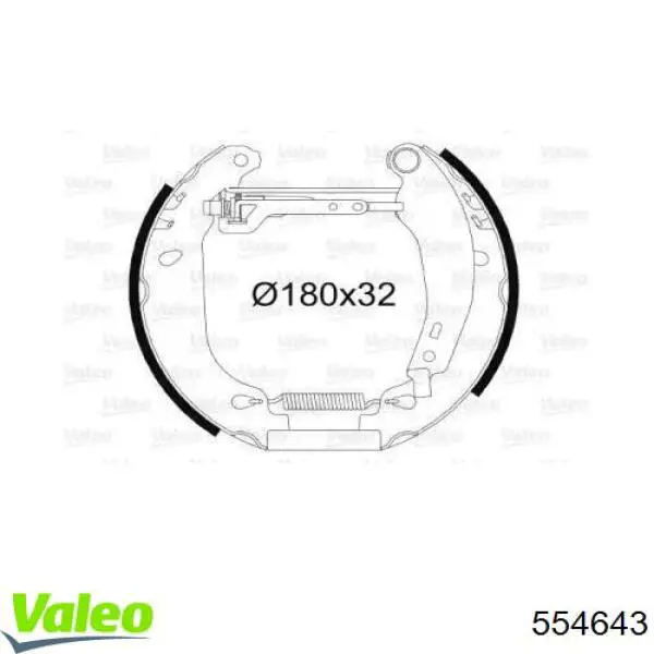 42415V Peugeot/Citroen zapatas de frenos de tambor traseras