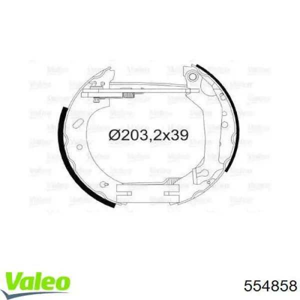 Zapatas de freno de tambor traseras VALEO 554858 precio, desde 32,21 EUR