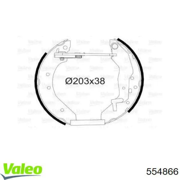 Zapatas de freno de tambor traseras VALEO 554866 precio, desde 16,95 EUR
