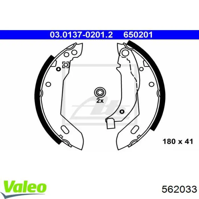 Zapatas de freno de tambor traseras VALEO 562033 precio, desde 23,75 EUR
