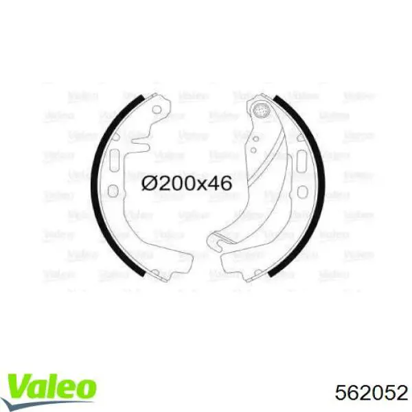 Comprar 562052 VALEO Zapatas de freno